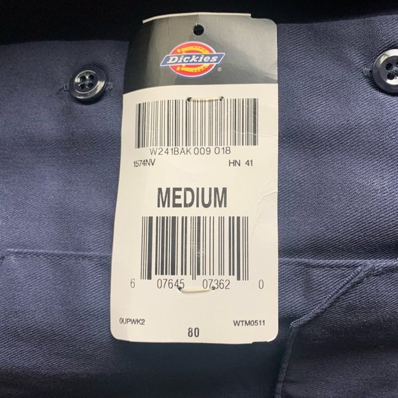 🍺Yuengling Graphic PrintX Dickies Shortsleeved Work-shirt NWT Size-M Navy-White - Picture 5 of 16